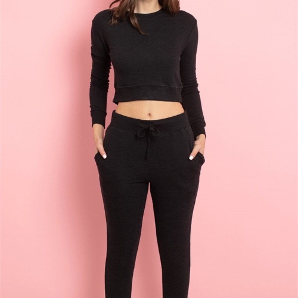 Black lounge Top & pants set - Picture 4 of 12